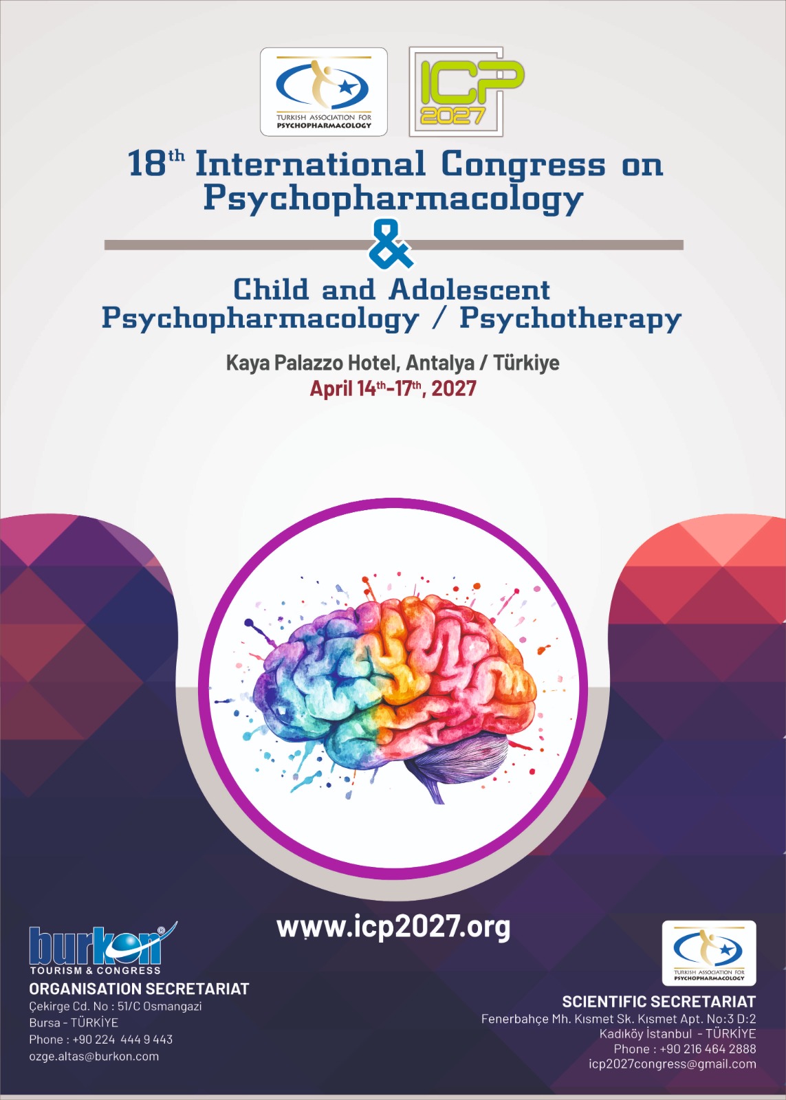 18th International Congress on Psychopharmacology & Child and Adolescent Psychopharmacology Poster